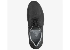 Johnston & Murphy Activate Black Perforated Leather Lace-Up Sneaker | Men's Walking