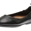 Fit Flop Allegro Black Leather Ballet Flat | Women Women's Dress Casual