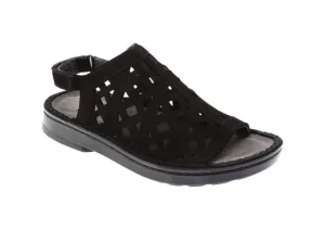 Naot Amadora Black Leather Wide Width Sandal | Women Women's Sandal