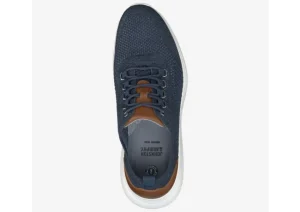 Johnston & Murphy Amherst Navy Knit Lace-Up Sneaker | Men's Casual