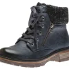 Wanderlust Amy Navy Lace-Up Ankle Boot | Women Women's Boot