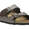 Birkenstock Arizona Birko-Flor Dark Brown Slide Sandal | Women Unisex Sandal | Men's Slide