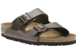 Birkenstock Arizona Birko-Flor Dark Brown Slide Sandal | Women Unisex Sandal | Men's Slide