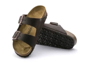 Birkenstock Arizona Hard Footbed Habana Brown Oiled Leather Slide Sandal | Women Unisex Sandal | Men's Slide