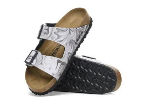 Birkenstock Arizona Marble Black | Women Women's Slide