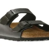 Birkenstock Arizona Soft Footbed Birko-Flor Black Slide Sandal | Unisex Sandal