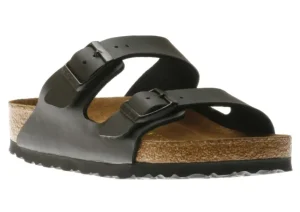 Birkenstock Arizona Soft Footbed Birko-Flor Black Slide Sandal | Unisex Sandal