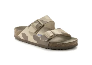 Birkenstock Arizona Soft Footbed Desert Soil Camo Grey Slide Sandal | Women Women's Slide | Women's Sandal