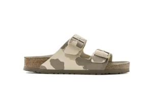 Birkenstock Arizona Soft Footbed Desert Soil Camo Grey Slide Sandal | Women Women's Slide | Women's Sandal