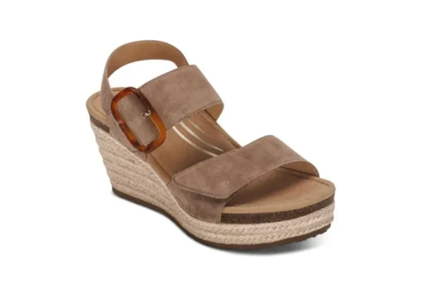 Aetrex Ashley Taupe | Women Women's Sandal