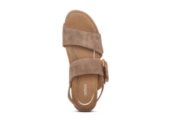 Aetrex Ashley Taupe | Women Women's Sandal