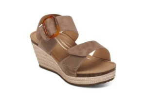 Aetrex Ashley Taupe | Women Women's Sandal