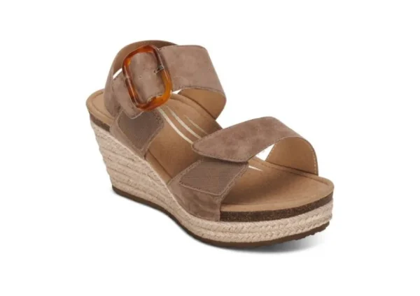 Aetrex Ashley Taupe | Women Women's Sandal