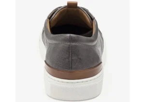 Johnston & Murphy Banks Grey Leather Lace-Up Sneaker | Men's Casual