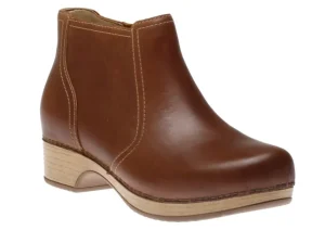 Dansko Barbara Tan Brown Oiled Leather Ankle Boot | Women Women's Dress Boot | Women's Boot