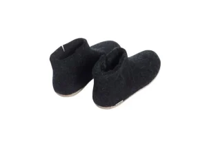 Glerups Boot Charcoal | Men's Slipper