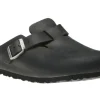 Birkenstock Boston Black Oiled Leather Clog | Women Men's Slipper | Men's Clog