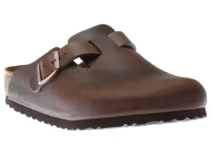 Birkenstock Boston Habana Brown Oiled Leather Soft Footbed Clog | Women Men's Clog | Women's Clog