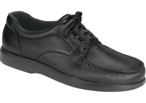 SAS Shoes Bout Time Black Leather Lace-Up Loafer | Men's Casual