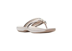 Clarks Breeze Coral Metal | Women Women's Toe Thong