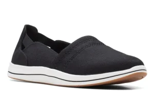 Clarks Breeze Step Black Slip-On Canvas Sneaker | Women Women's Walking | Women's Casual