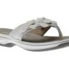 Clarks Brinkley Flora White | Women Women's Toe Thong