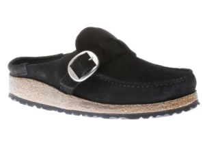 Birkenstock Buckley Black Suede Leather Clog | Women Women's Clog | Women's Casual