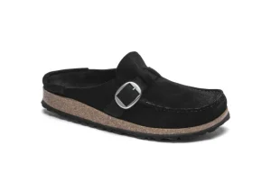 Birkenstock Buckley Black Suede Leather Clog | Women Women's Clog | Women's Casual