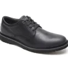 Rockport Cabot Black Nubuck Leather Plain Toe Lace-Up Derby Shoe | Men's Casual