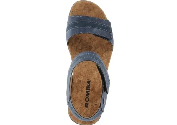 Romika Calgary 03 Blue Wedge Sandal | Women Women's Sandal