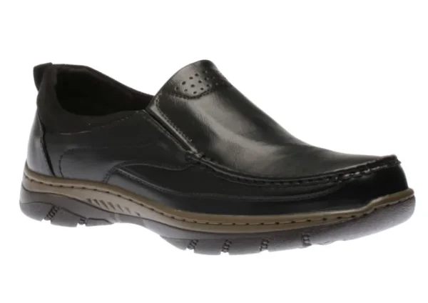 Collexion Italy Casual Slip On Black | Men's Casual