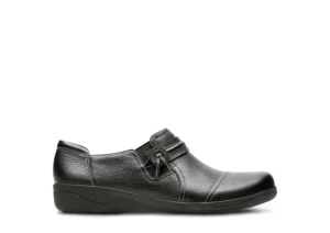 Clarks Cheyn Madi Black Leather Slip-On | Women Women's Casual