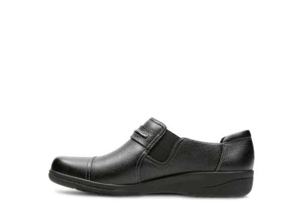 Clarks Cheyn Madi Black Leather Slip-On | Women Women's Casual