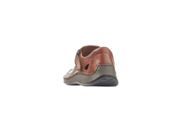 Rieker Clarino Brown Leather Fisherman Sandal | Men's Casual