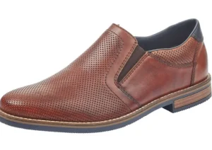 Rieker Clarino Brown Leather Slip-On Dress Shoe | Men's Casual