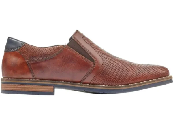 Rieker Clarino Brown Leather Slip-On Dress Shoe | Men's Casual