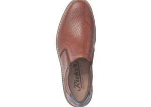 Rieker Clarino Brown Leather Slip-On Dress Shoe | Men's Casual