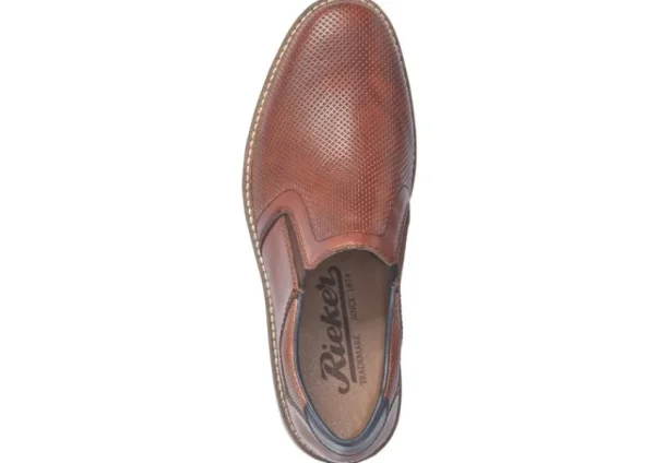 Rieker Clarino Brown Leather Slip-On Dress Shoe | Men's Casual