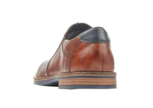 Rieker Clarino Brown Leather Slip-On Dress Shoe | Men's Casual