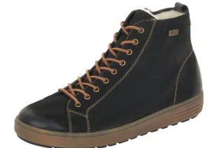 Remonte Columbo Black Leather Lace-Up Winter Boot | Women Women's Boot