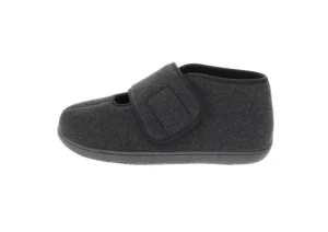 Foamtreads Comfort L2 Black Wool Slipper | Women Women's Slipper