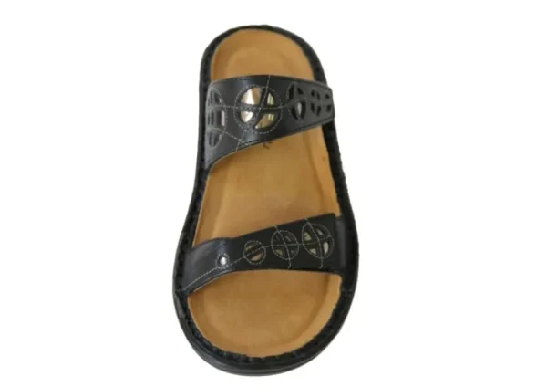 Naot Cornet Black Leather Slide Sandal | Women Women's Slide