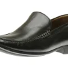 Johnston & Murphy Cresswell Black Leather Venetian Loafer | Men's Dress Casual | Men's Dress