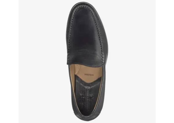 Johnston & Murphy Cresswell Black Leather Venetian Loafer | Men's Dress Casual | Men's Dress