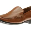 Johnston & Murphy Cresswell Cognac Brown Leather Venetian Loafer | Men's Dress Casual | Men's Dress