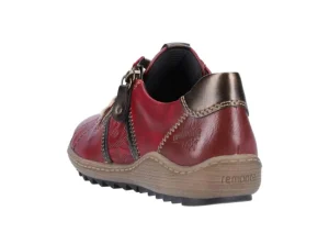 Remonte Cristallino Wine Leather Lace-Up Sneaker | Women Women's Walking | Women's Casual