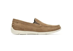 Rockport Cullen Venetian Vicuna Brown Suede Slip-On Loafer | Men's Casual