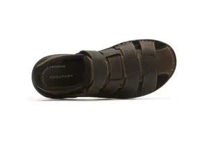 Rockport Darwyn Brown Leather Fisherman Sandal | Men's Sandal