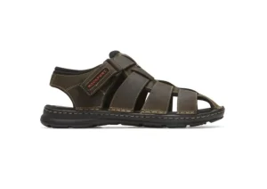 Rockport Darwyn Brown Leather Fisherman Sandal | Men's Sandal