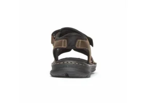 Rockport Darwyn Brown Leather Quarter-Strap Sports Sandal | Men's Sandal